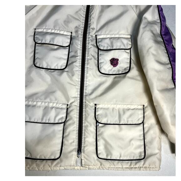Vintage 70's ARCTIC Wear Womens White Ski and Snow Jacket Coat Size Large - Picture 7 of 13